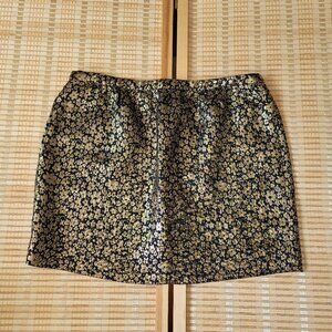 J.CREW Metallic Jacquard Mini Skirt